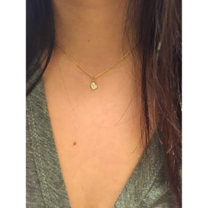 Small Diamond  Heart Necklace-Layering Necklace