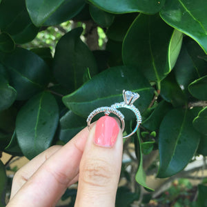 Classic Diamond Engagement Ring Set - 2 Carat Ring
