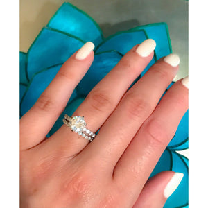 Classic Diamond Engagement Ring Set - 2 Carat Ring
