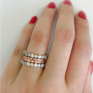 Rose gold eternity ring,diamond eternity band,Stack rings,wedding bands