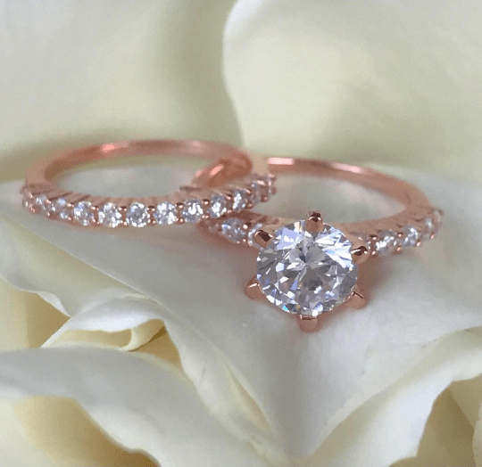 rose gold rings