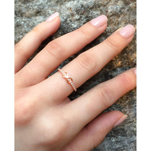 Rose Gold Infinity Promise Ring