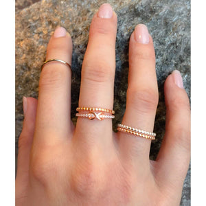 Rose Gold Infinity Promise Ring