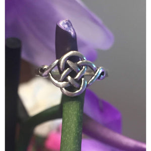 Eternity Celtic Knot Ring - Sterling Silver