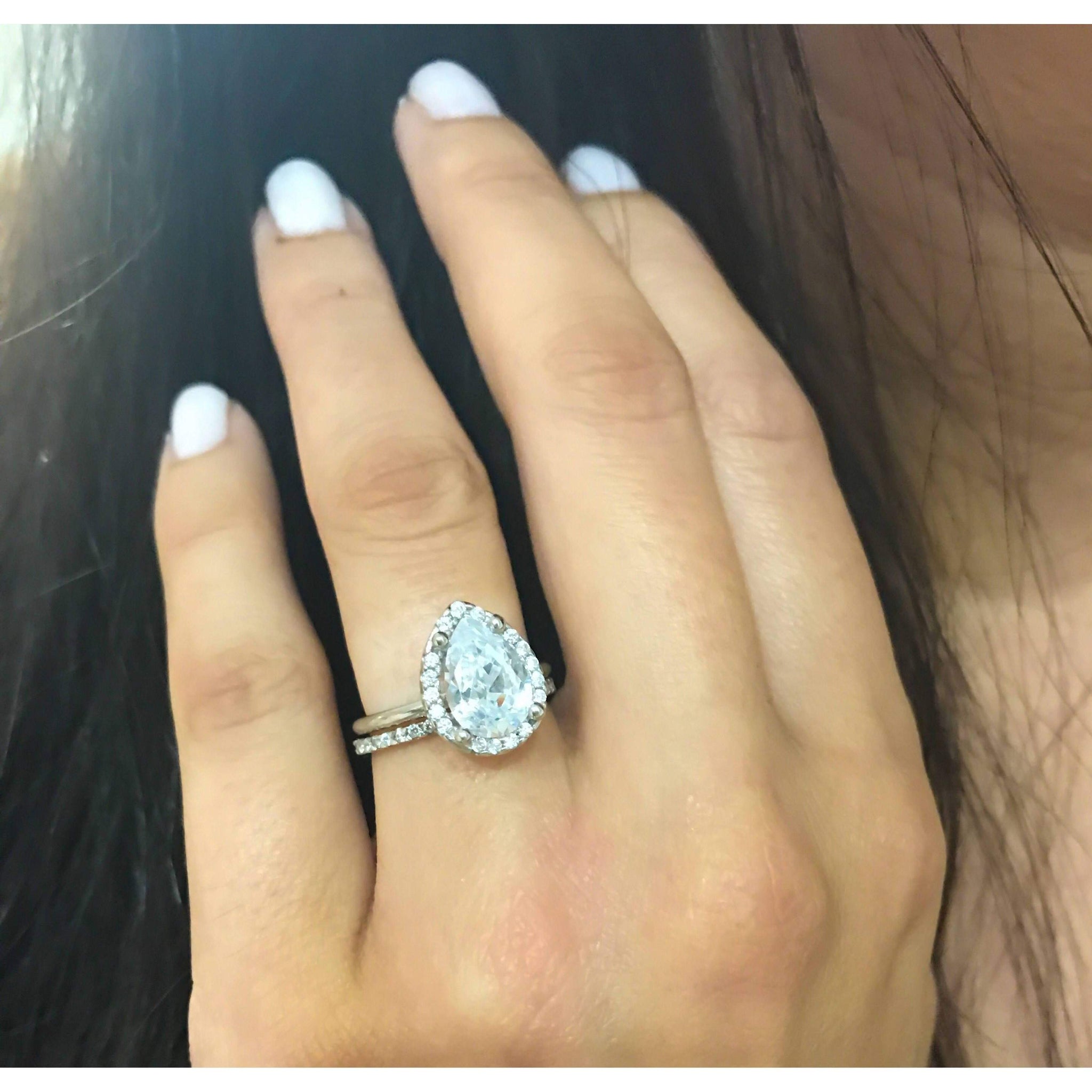 Drop In Wedding Rings